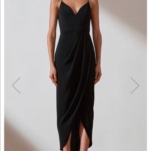 Shona Joy Core Cocktail Bridesmaid Dress- Black